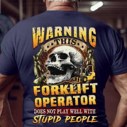 Warning Forklift Operator Skull